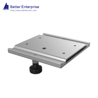 Fixed Angle Monitor / Instrument Holder with Slide-in Mounting Plate